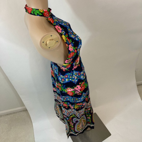 60’s Backless Bohemian Maxi - Picture 4 of 7